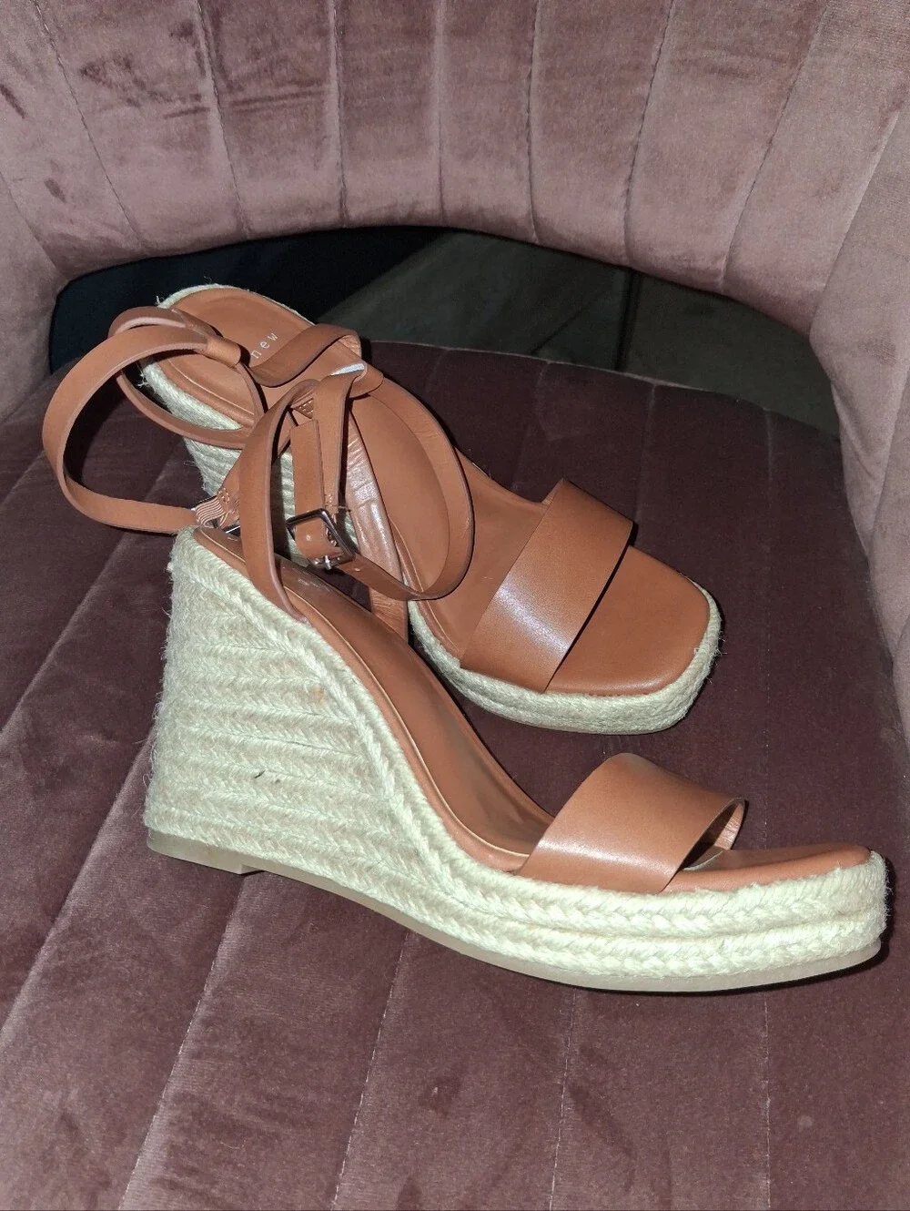 A New Day Espadrille Wedge Ankle-Strap Sandals New Without Tags
